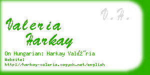 valeria harkay business card